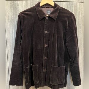 Eileen Fisher Dark Brown Stretch Corduroy Jacket size Large